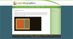 Desktop Screenshot of cedarhillgraphics.com