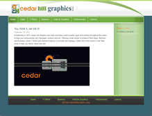 Tablet Screenshot of cedarhillgraphics.com